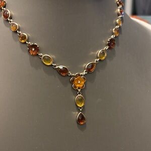 Vintage Multi-Color Gemstone Necklace